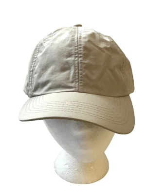VINTAGE PARAMOUNT HEADWEAR BEIGE 100% NYLON BASEBALL HAT CAP SNAPBACK - Image 1 of 4