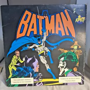 1975 Batman Vinyl Record Power Records 8155 Stacked Cards/Catwoman/Scarecrow - Picture 1 of 8