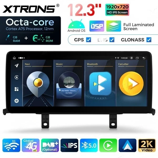 XTRONS QLB22NB1NEL AUTORADIO GPS BMW SERIE 1 2 F20 F21 F23 Android 13 WIFI NBT