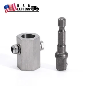 US STOCK Top Wind Trailer Jack Crank Handle Cordless Drill Adapter - Picture 1 of 7