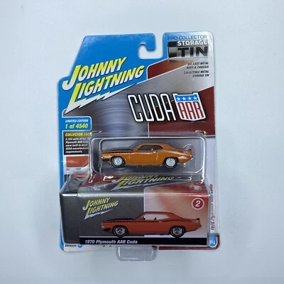 Johnny Lightning 1970 PLYMOUTH AAR CUDA Pro Collector Estaño Vitamina C Color Foto 1 de 4