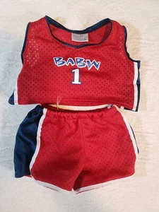 Build A Bear Basketball Outfit BABW #1 rot - Bild 1 von 5