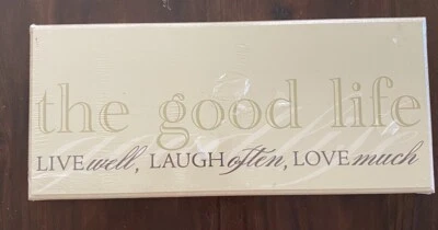 Letrero de madera The Good Life nuevo en paquete Foto 1 de 2
