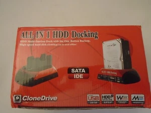 All in 1 HDD Docking Clone Drive SATA IDE Unused - Open Box - Picture 1 of 6