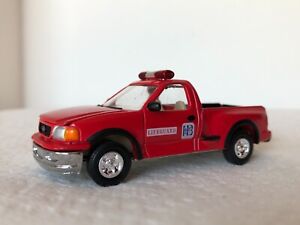 Racing Champions 1997 Ford F-150 Pickup Truck Huntington Beach Lifeguard Red 