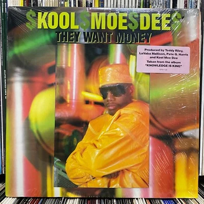KOOL MOE DEE + TEDDY RILEY - THEY WANT MONEY / GET THE PICTURE (12") 1989!! RARE Foto 1 de 2