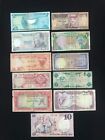 11 Middle East Arabic Countries Old & Rare Banknotes Paper Money 11Pcs/Lot