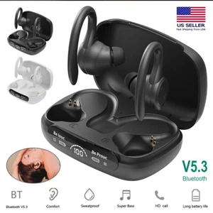 Auriculares Bluetooth TWS 5.3 Verdaderos Auriculares Inalámbricos Auriculares HiFi Deportes - Imagen 1 de 15