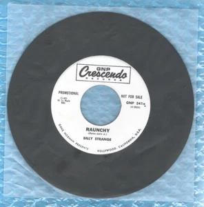 Billy Strange ~ Raunchy & Man With The Golden Arm ~ 1965 Promo 45 Justis Sinatra - Picture 1 of 2