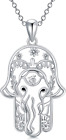 Necklaces For Women Mothers Day Gifts Hamsa Evil Eye Necklace 925 Sterling Silve