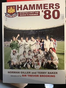 Trevor Brooking Hand Signed West Ham 80 Book With COA £25 - Picture 1 of 4