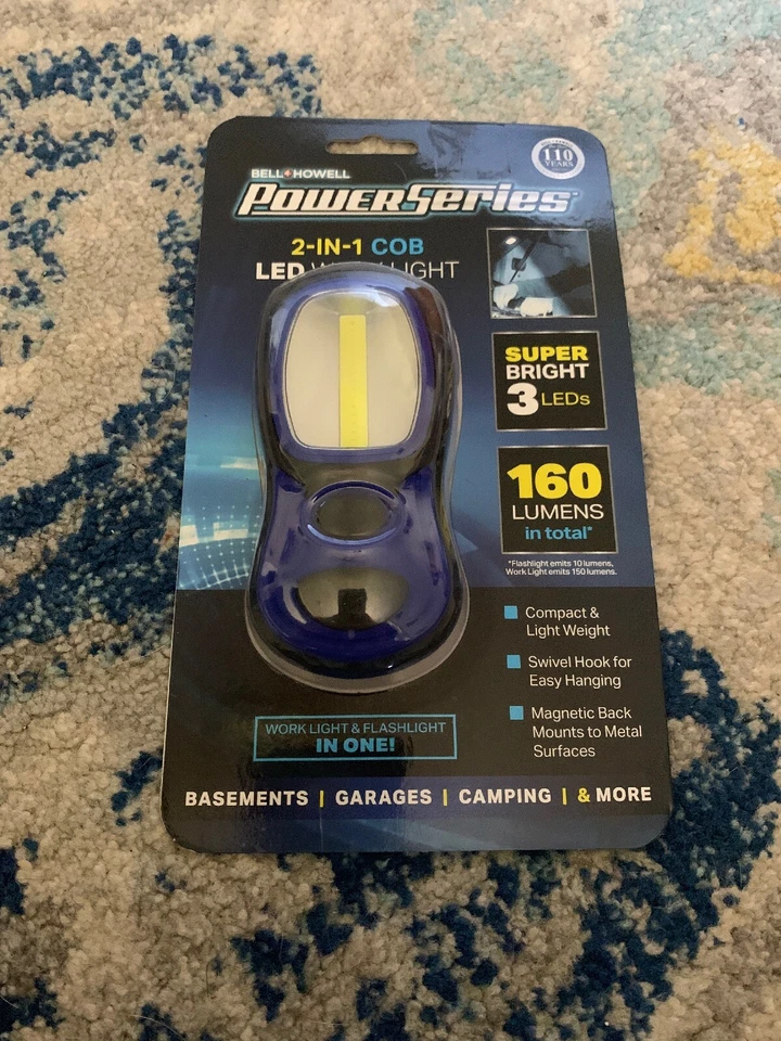 Bell Howell Power Series 2-in-1 Work Light COB LED Light 160 Lumens BRAND NEW - Image 1 of 2
