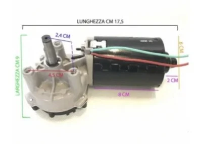 MOTORIDUTTORE 12/24v  25/50W Max NM 150 - 15/70rpm REVERSIBILE - Bild 1 von 3