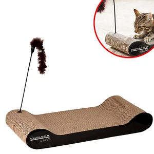 Katzen Kratzpappe - Kratzmatte, Pappe, Katze Scratch N Play Best Direct®