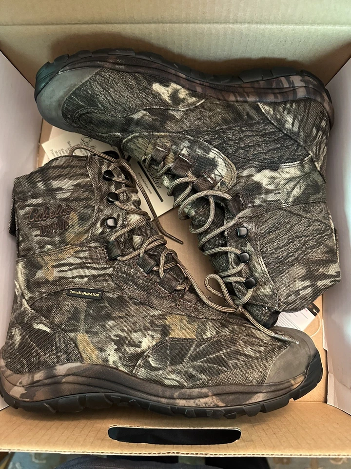 New Men’s Dry-Plus Cabela’s Boots Size 8D Scent Eliminator 100% Waterproof - Image 1 of 4