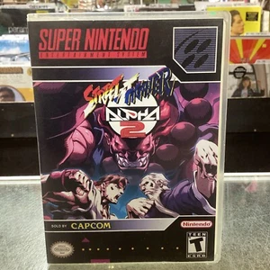 RARE Street Fighter Alpha 2 CASE ONLY, NO GAME Super Nintendo, Official Nintendo - Picture 1 of 3