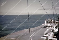 35m-16464 circa 1956 U.S. Naval flight deck operations aircraft carrier USS Shan