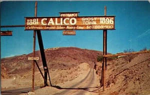 Entrance To Calico Ghost Town California Photo Postcard Photo By Merle Porter - Picture 1 of 1