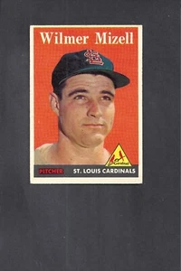 1958 TOPPS #385 WILMER MIZELL-4--CARDINALS--NO CREASES--EX/EX/MT - Picture 1 of 2
