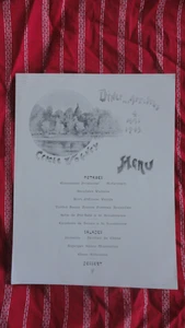 MENU ANCIEN DINER DES ARTISTES CERCLE VOLNEY 1903 - Picture 1 of 1