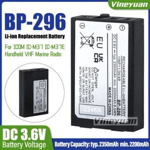 1 szt. Icom BP-296 2350mAh Zamienny akumulator litowo-jonowy do radia ICOM IC-M37E IC-M37E - Zdjęcie 1 z 12