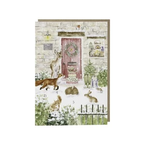 Wrendale Designs Christmas Cottage Design Advent Calendar Card With Envelope - Picture 1 of 1