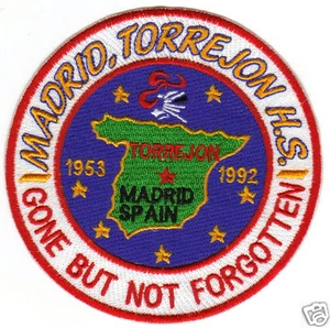 PARCHE DE ESCUELA SECUNDARIA MILITAR DE EE. UU., MADRID/TORREJÓN H.S. DESAPARECIDO PERO NO OLVIDADO Y - Imagen 1 de 1