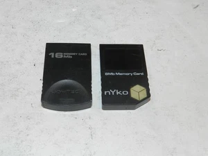 2x schwarze Speicherkarten für Nintendo Gamecube 2 Stück 8MB 16MB Nyko Joytech - Bild 1 von 1