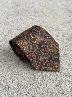 Corbata Polo Ralph Lauren Multicolor Paisley Seda Cuello Foto 1 de 4