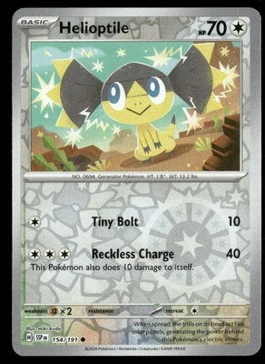 SV08: Surging Sparks #154/191 Helioptile - Image 1 of 2