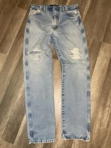 Wrangler Jeans Herren 34x34 George Strait Cowboy Cut 13MGSHD Blue Fade Thrashed - Bild 1 von 13