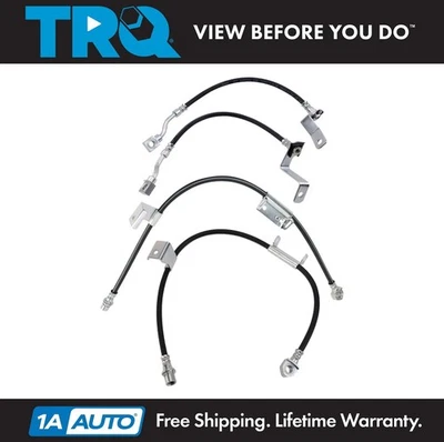 TRQ Brake Hose Set Fits 2001 Chevrolet Silverado 1500 GMC Sierra 1500 — 第 1/4 张图片