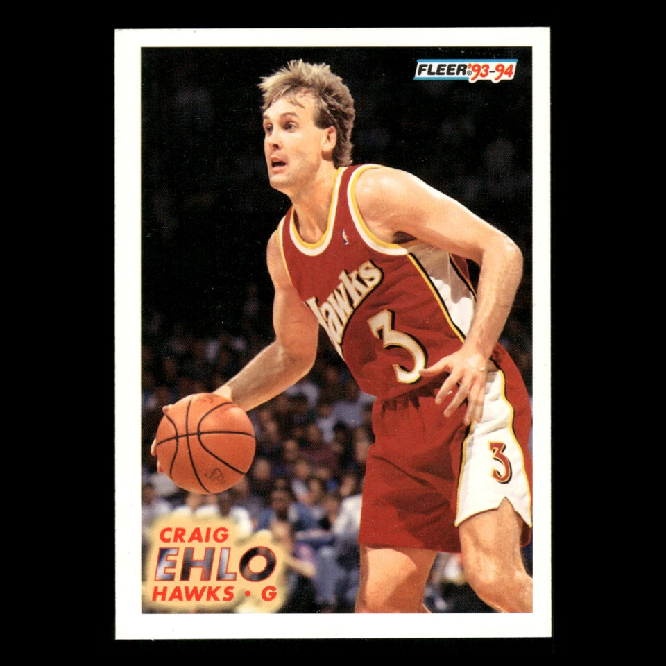 Craig Ehlo #242 1993-94 Fleer Atlanta Hawks Basketball Card NBA - Image 1 of 3
