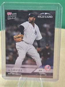 2018 Topps Now #PS-74 CC Sabathia New York Yankees MLB 2018 AL Wildcard 🔥⚾️🔥 - Picture 1 of 2