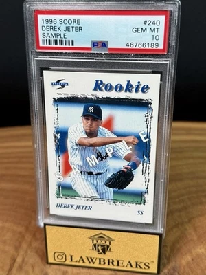 1996 Score Derek Jeter SAMPLE RC PSA GEM MINT 10 Rookie #240 - POP: 48 - Image 1 of 2
