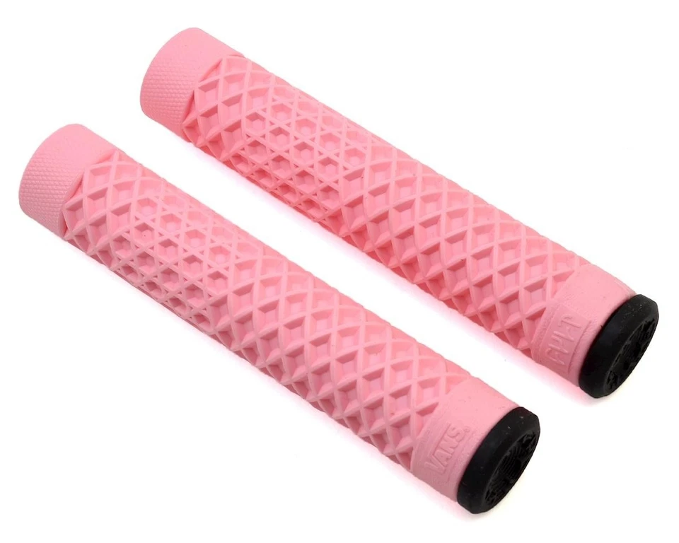 Cult Vans open end BMX flangeless bicycle grips with bar ends 150mm PINK - Image 1 of 1