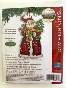 Dimensions Counted Cross Stitch Kit 70-08895 SANTA ORNAMENT Susan Winget - Picture 1 of 2