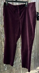 Ann Taylor Factory Curvy Fit weinrot burgunderrot Samthose Damengröße 14 - Bild 1 von 15