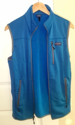 BILLS KHAKIS MENS Blue SPORT CASUAL VEST W POCKETS & Green Edge  FULL ZIP M - Image 1 of 3