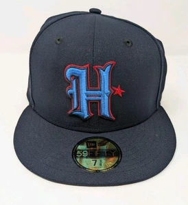 Houston Texans New Era Omaha 59FIFTY Sombrero Ajustado Azul Marino Talla 7 3/8 Logo Alterno - Imagen 1 de 5