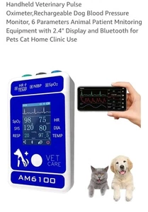 Pepultech Handheld Veterinary Pulse Oximeter,Rechargeable Dog Blood Pressure  - Picture 1 of 12