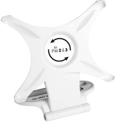 IPad 2 | 3 | 4 - 360° Tischstativ Tischständer Stativ Halter Halterung weiß NEU - Bild 1 von 4
