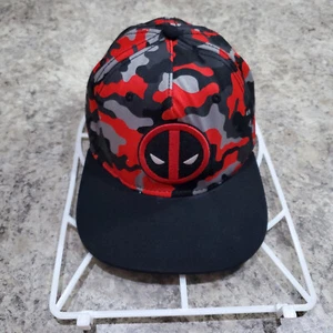 Spider Man Hat Cap Strapback Men One Size Red Camouflage Marvel The Amazing Logo - Picture 1 of 15
