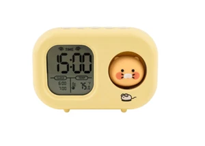 Kakao Friends Mini Mood Light Electronic Clock Yellow Choonsik Digital Alarm - Picture 1 of 9