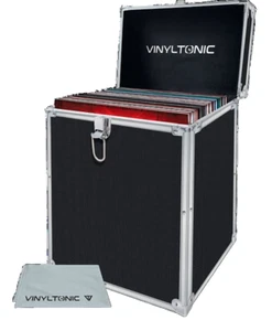 Record Storage box case  12" aluminium 40 x 12" vinyl records with micro cloth - Picture 1 of 13