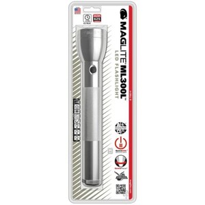 Maglite ML300L LED 3-Cell D Flashlight, Silver From Japan