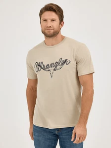 Men's Wrangler Longhorn Graphic T-Shirt Beige - 112358734 - Picture 1 of 2