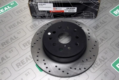 StopTech Sport Cross Drilled Brake Rotor Rear Left for Supra Turbo 93-98 2JZ-GTE - Image 1 of 4