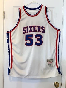 VINTAGE MITCHELL & NESS DARRYL DAWKINS STITCHED JERSEY SIZE 60 MADE IN USA - Bild 1 von 6