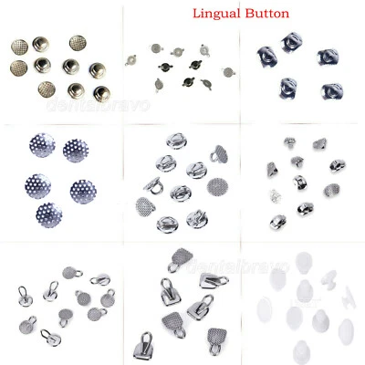 9 Types AZDENT Dental Orthodontic Lingual Buttons Bondable Round  10pcs/bag - Image 1 of 3